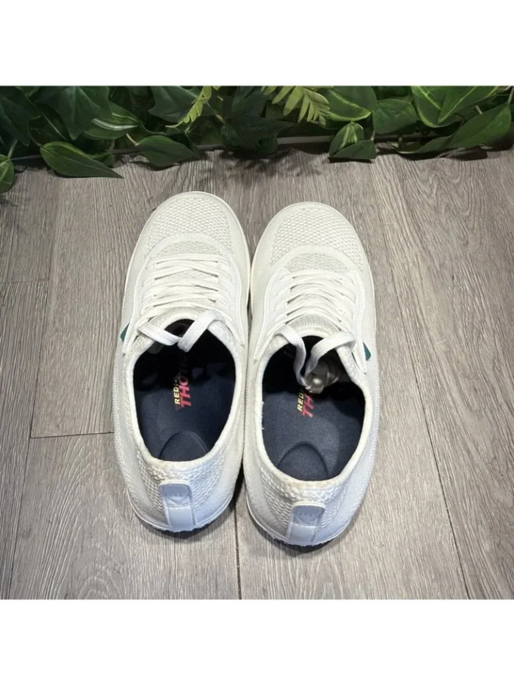 Vessi Shoes Womens 9 Weekend Sneakers White Knit Lace Up Round Toe Low Top
